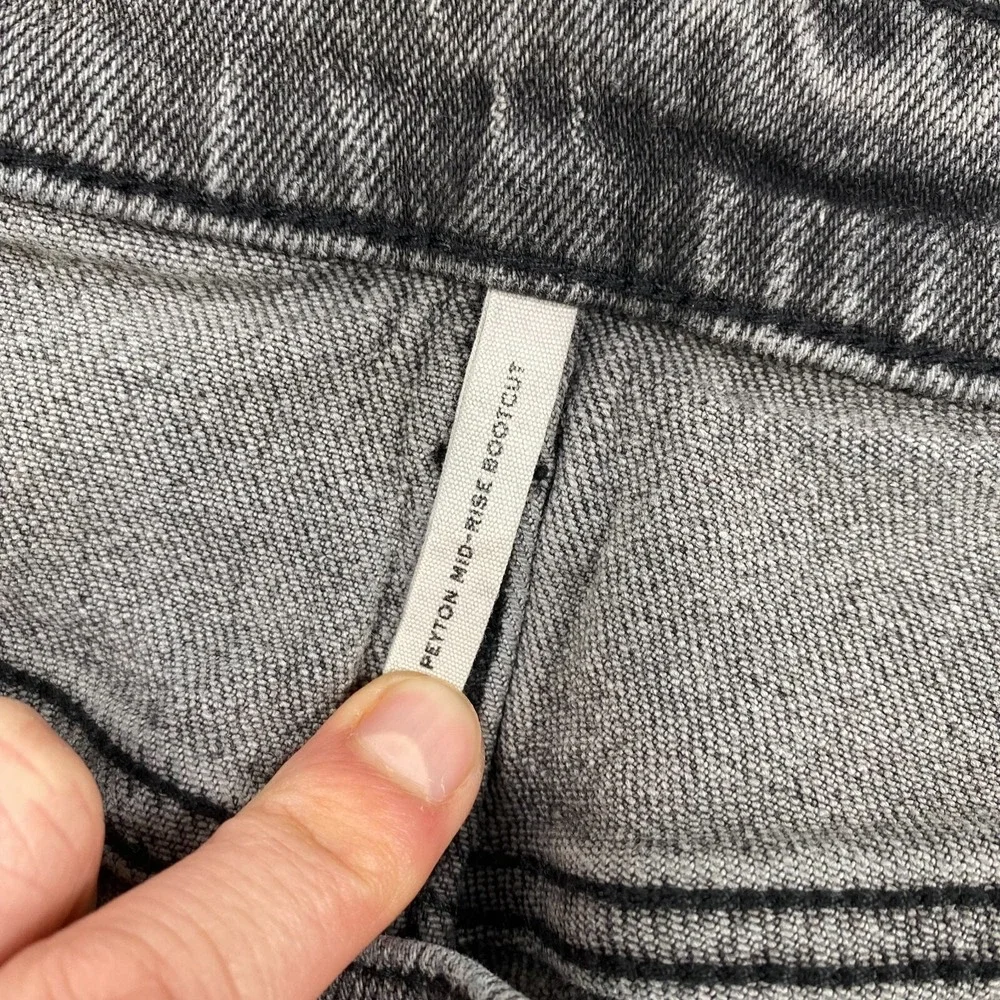 Rag & Bone Jeans Women's 33 Dark Gray Peyton Mid Rise‎ Bootcut Denim